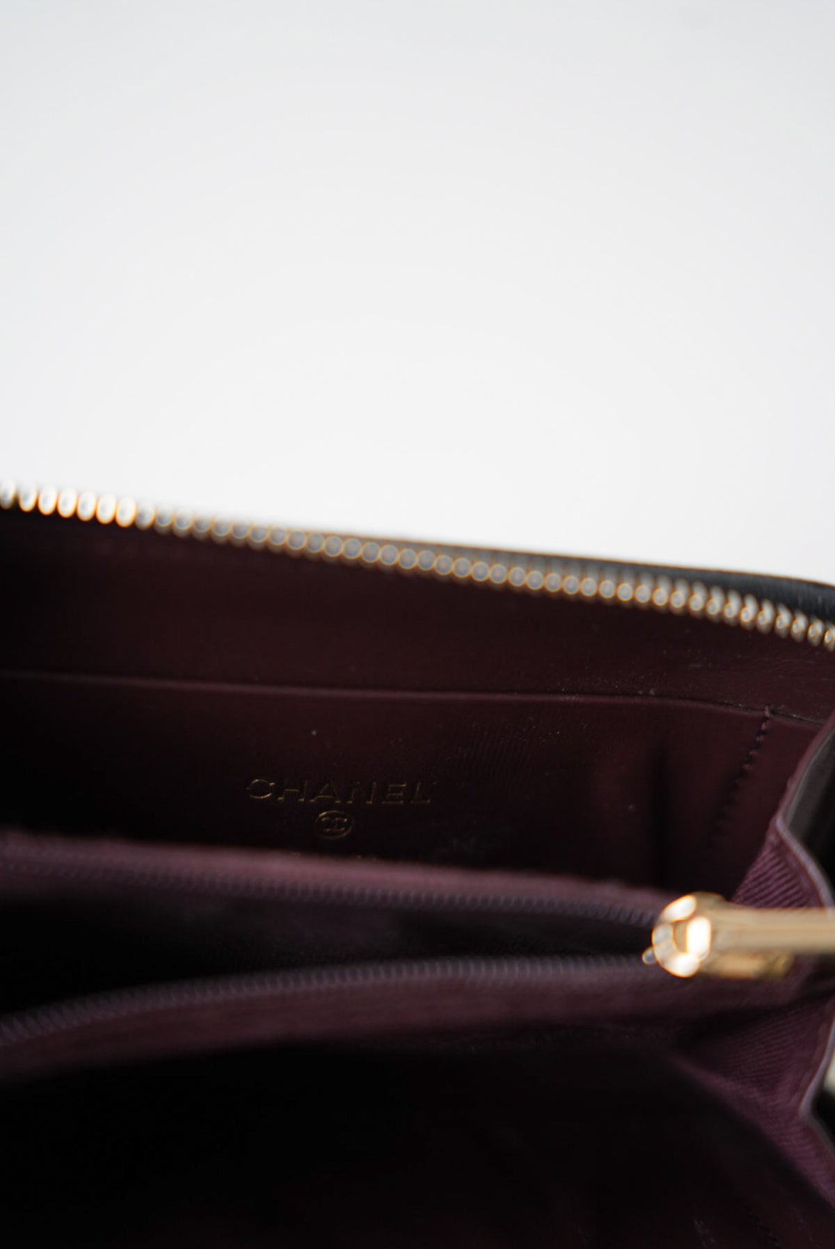 Chanel Wallet with zipper pocket