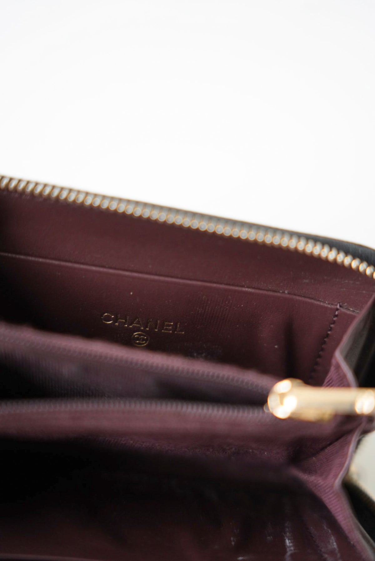 Chanel Wallet with zipper pocket