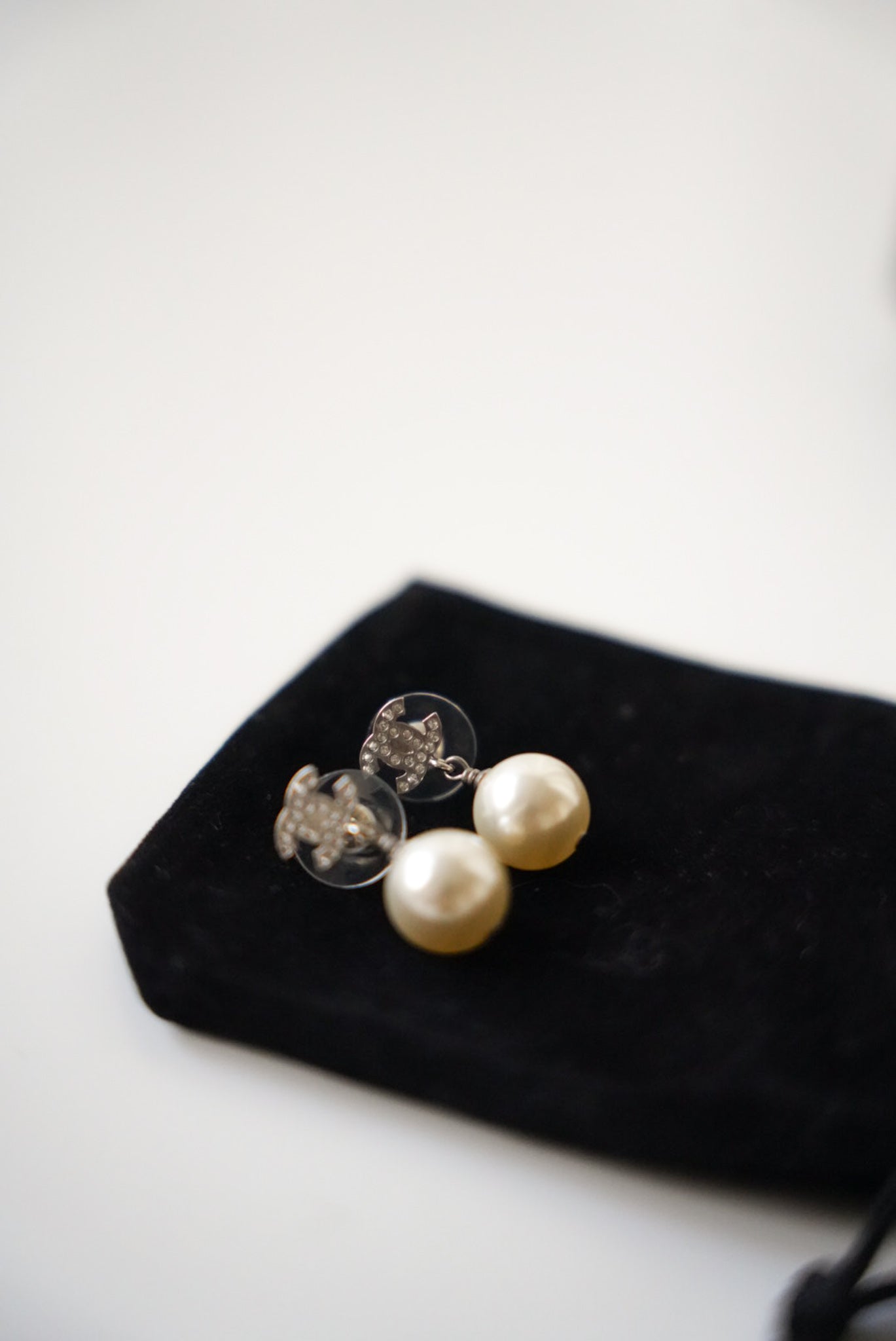 Chanel Pearl Earrings