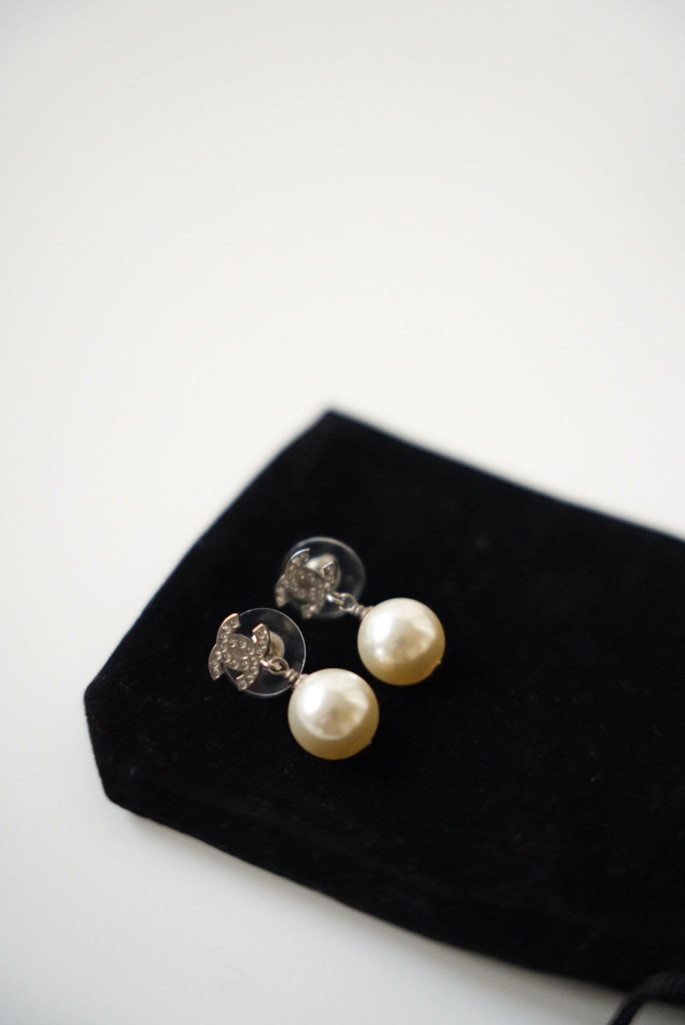 Chanel Pearl Earrings