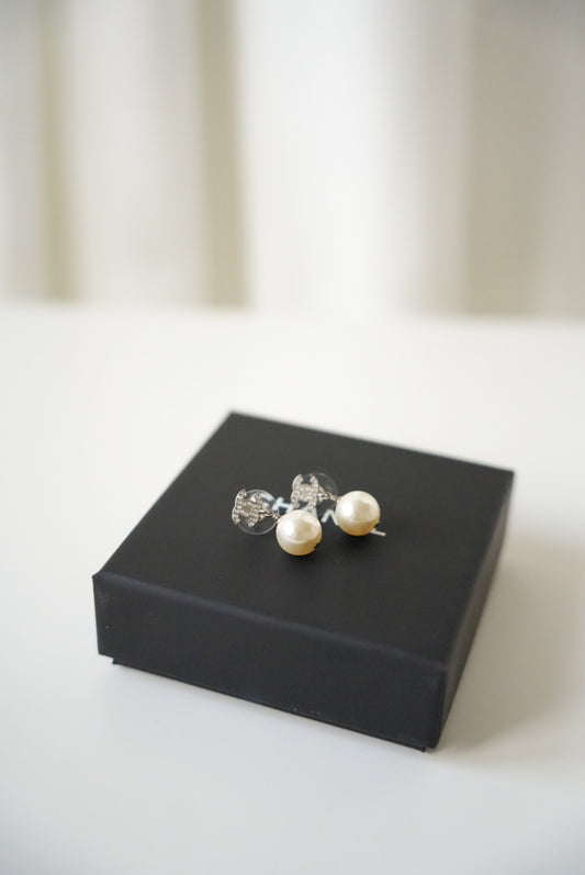 Chanel Pearl Earrings