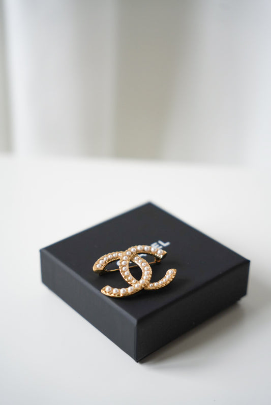 Chanel Brooch with Pearls